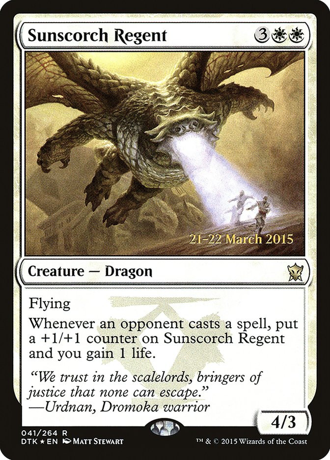 Sunscorch Regent [Dragons of Tarkir Prerelease Promos] | Rock City Comics