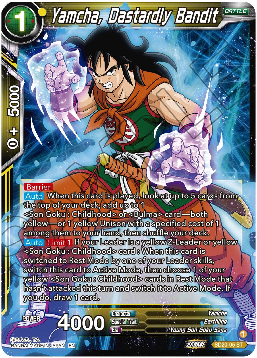 Yamcha, Dastardly Bandit (SD20-05) [Dawn of the Z-Legends] | Rock City Comics