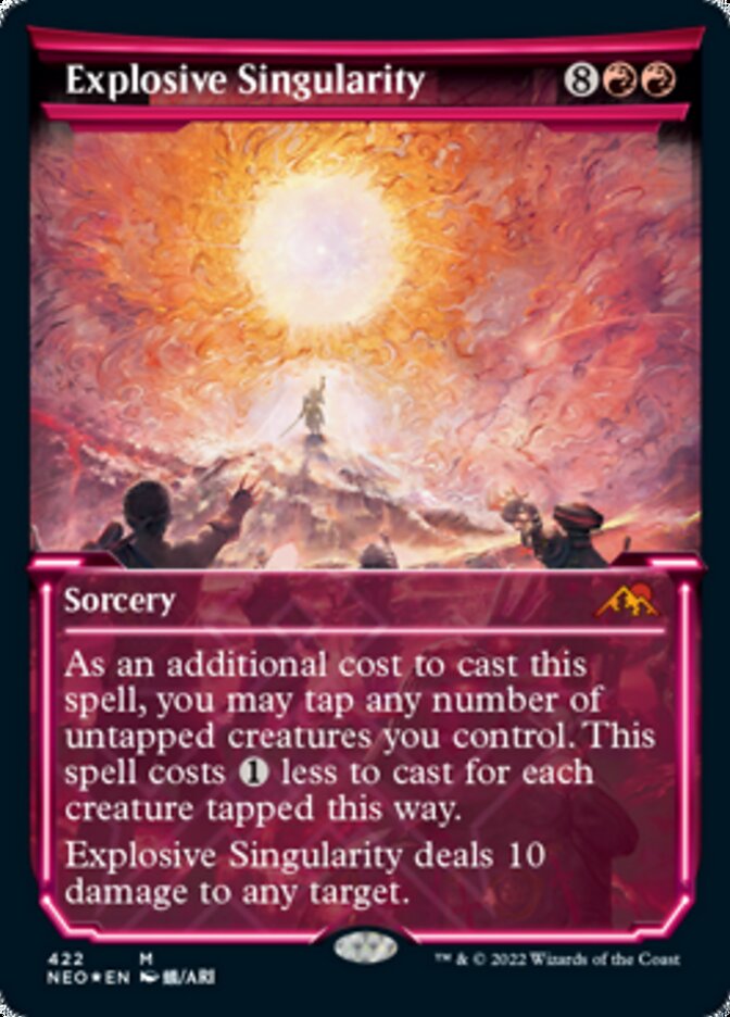 Explosive Singularity (Showcase) (Foil Etched) [Kamigawa: Neon Dynasty] | Rock City Comics