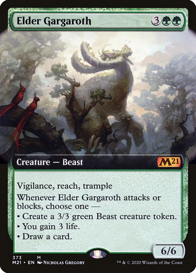 Elder Gargaroth (Extended Art) [Core Set 2021] | Rock City Comics