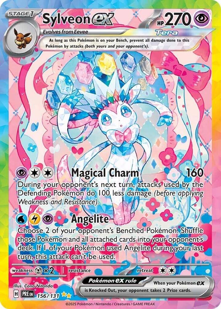 Sylveon ex (156/131) [Scarlet & Violet: Prismatic Evolutions] | Rock City Comics