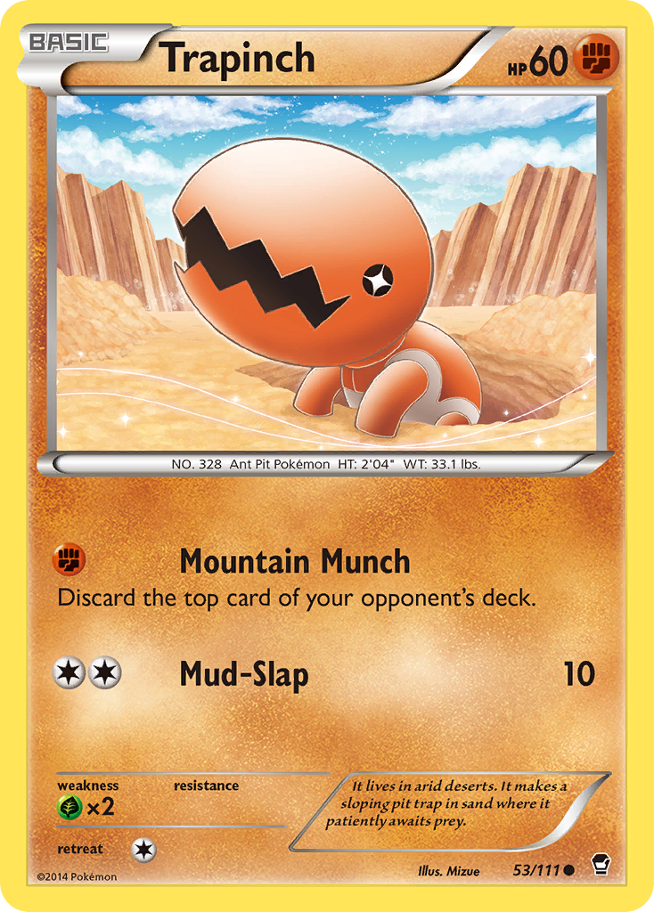 Trapinch (53/111) [XY: Furious Fists] | Rock City Comics