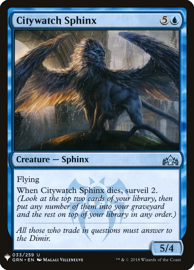 Citywatch Sphinx [Mystery Booster] | Rock City Comics