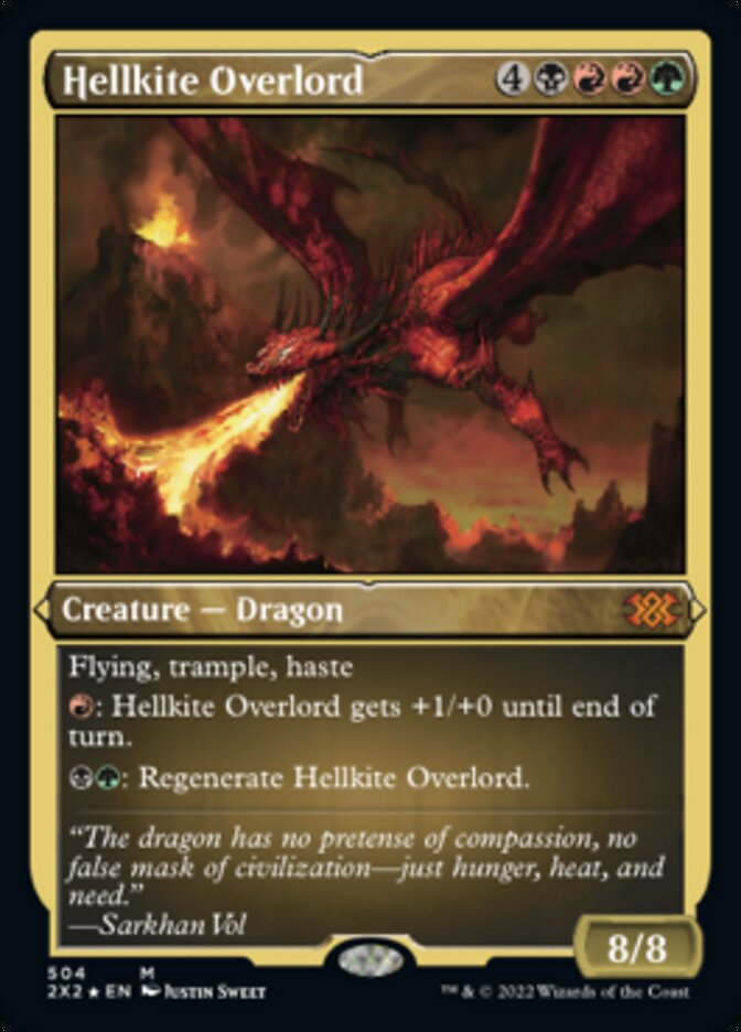 Hellkite Overlord (Foil Etched) [Double Masters 2022] | Rock City Comics