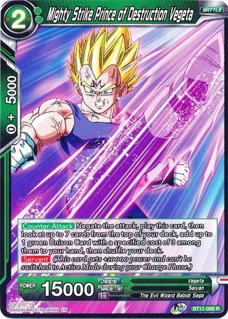 Mighty Strike Prince of Destruction Vegeta (BT11-068) [Vermilion Bloodline] | Rock City Comics