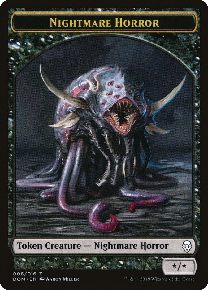 Nightmare Horror Token [Dominaria Tokens] | Rock City Comics