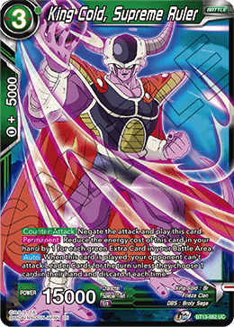 King Cold, Supreme Ruler (Uncommon) (BT13-082) [Supreme Rivalry] | Rock City Comics