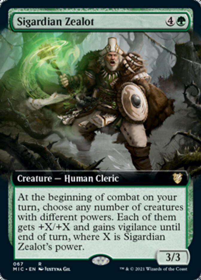 Sigardian Zealot (Extended Art) [Innistrad: Midnight Hunt Commander] | Rock City Comics