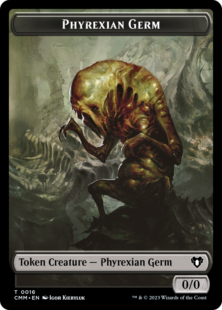 Eldrazi // Phyrexian Germ Double-Sided Token [Commander Masters Tokens] | Rock City Comics