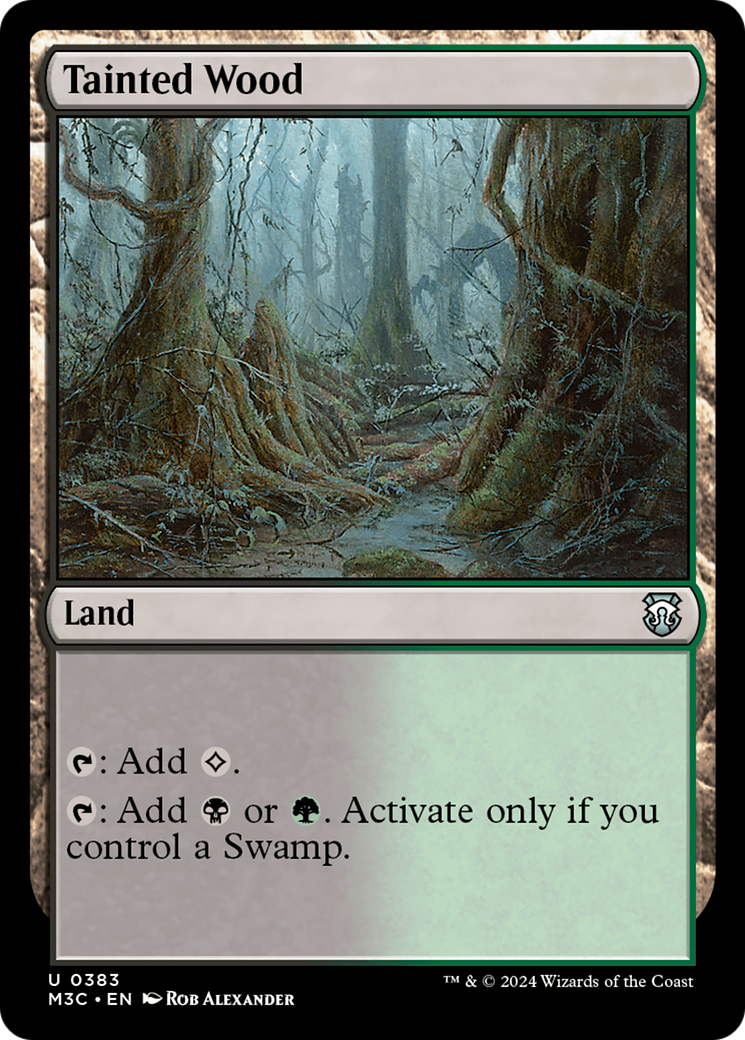 Tainted Wood (Ripple Foil) [Modern Horizons 3 Commander] | Rock City Comics