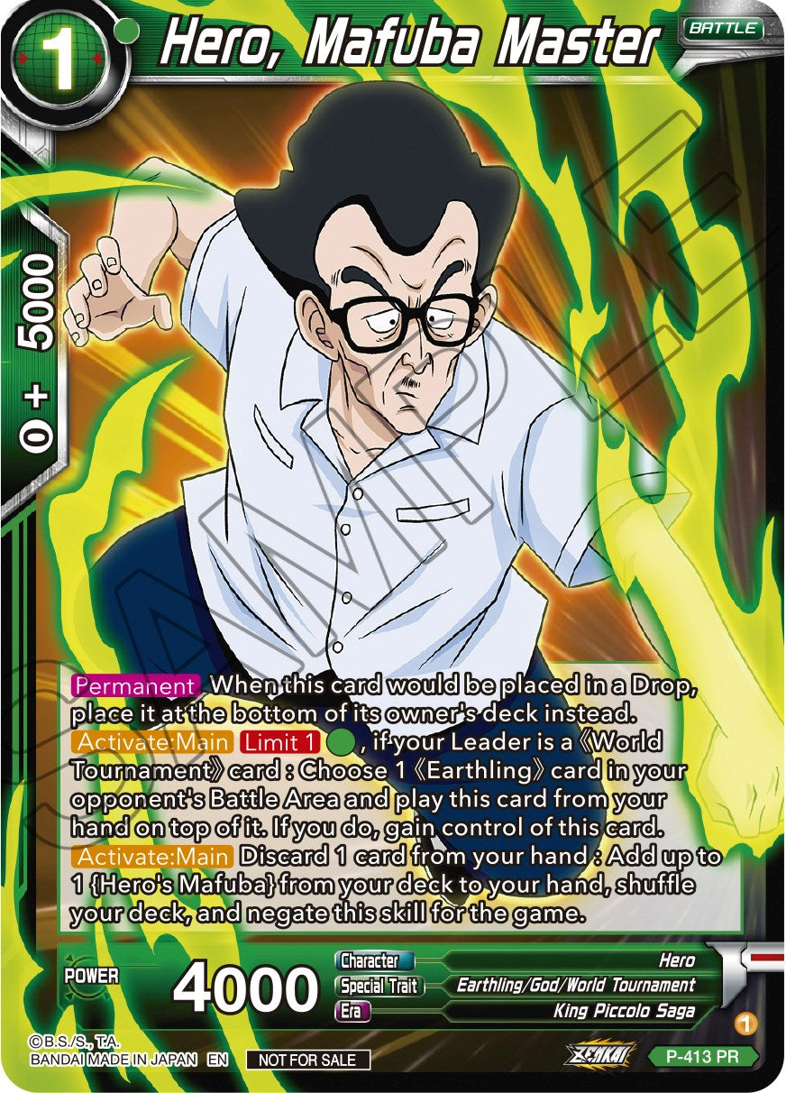 Hero, Mafuba Master (Zenkai Series Tournament Pack Vol.1) (P-413) [Tournament Promotion Cards] | Rock City Comics