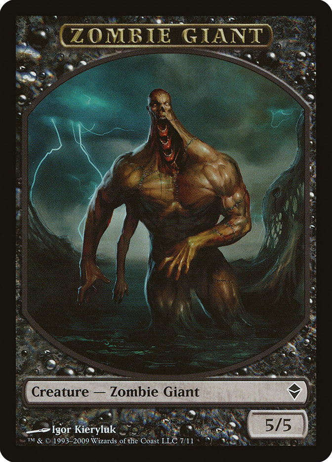 Zombie Giant Token [Zendikar Tokens] | Rock City Comics
