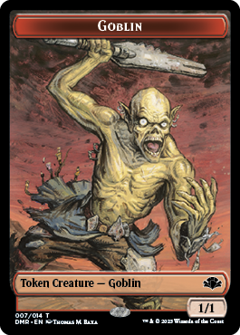 Goblin // Elemental Double-Sided Token [Dominaria Remastered Tokens] | Rock City Comics