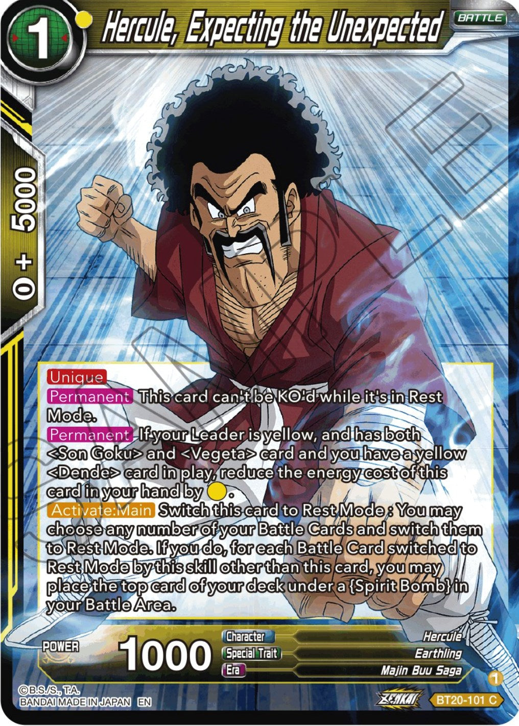 Hercule, Expecting the Unexpected (BT20-101) [Power Absorbed] | Rock City Comics