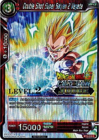 Double Shot Super Saiyan 2 Vegeta (Level 2) (BT2-010) [Judge Promotion Cards] | Rock City Comics