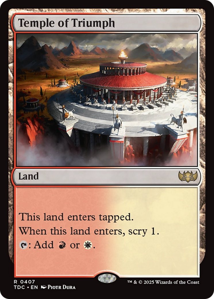 Temple of Triumph [Tarkir: Dragonstorm Commander] | Rock City Comics