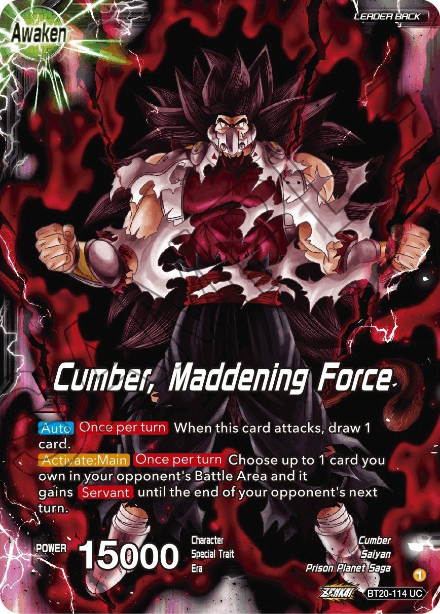 Evil Saiyan // Cumber, Maddening Force (BT20-114) [Power Absorbed] | Rock City Comics