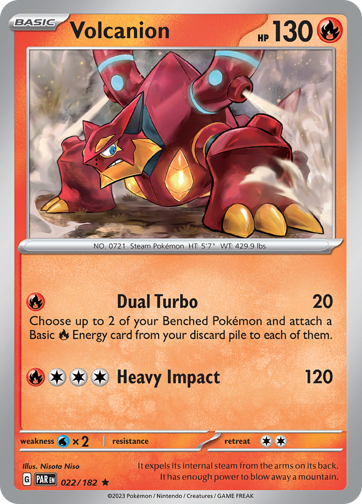 Volcanion (022/182) [Scarlet & Violet: Paradox Rift] | Rock City Comics