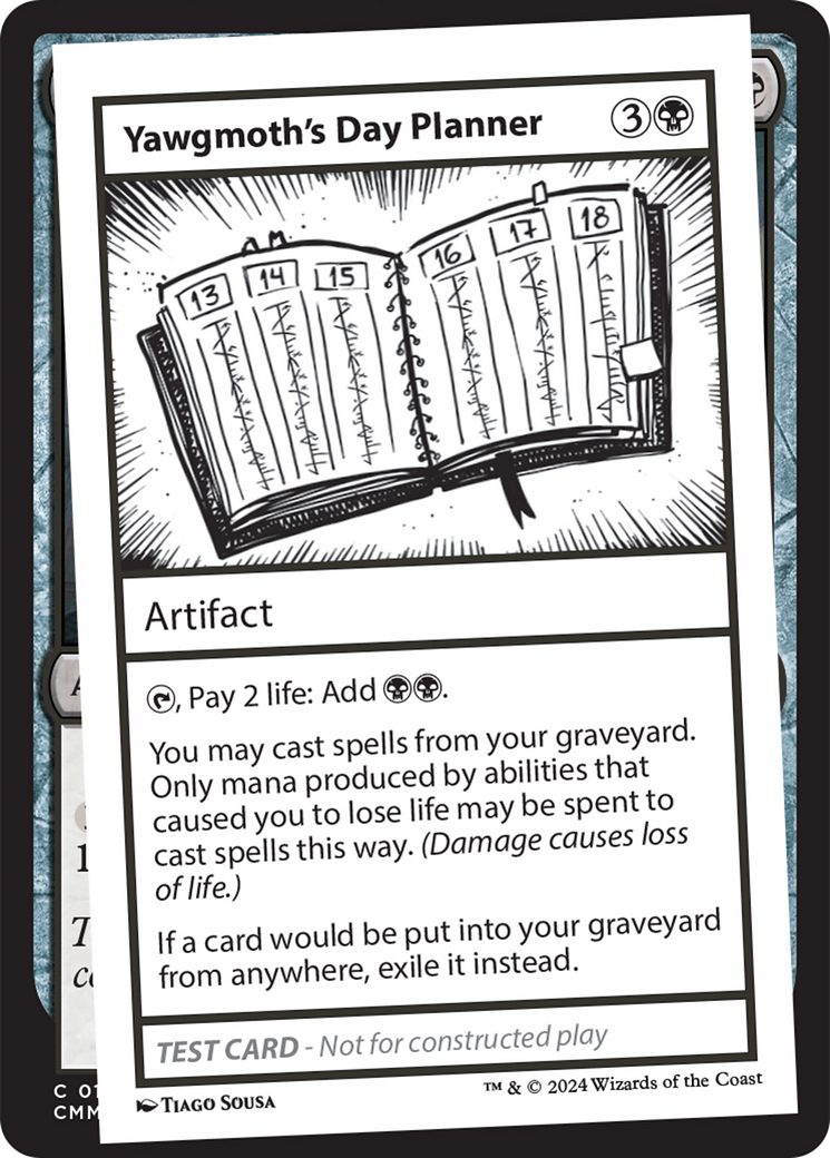 Yawgmoth's Day Planner [Mystery Booster 2 Playtest Cards] | Rock City Comics