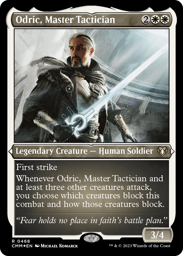 Odric, Master Tactician (Foil Etched) [Commander Masters] | Rock City Comics