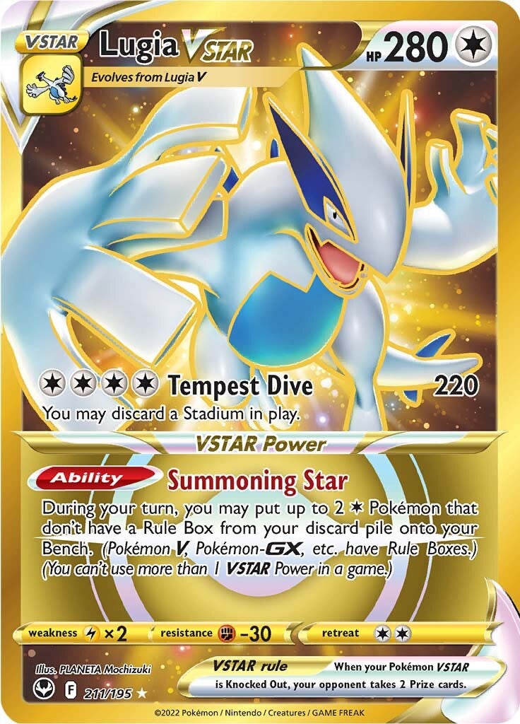 Lugia VSTAR (211/195) [Sword & Shield: Silver Tempest] | Rock City Comics