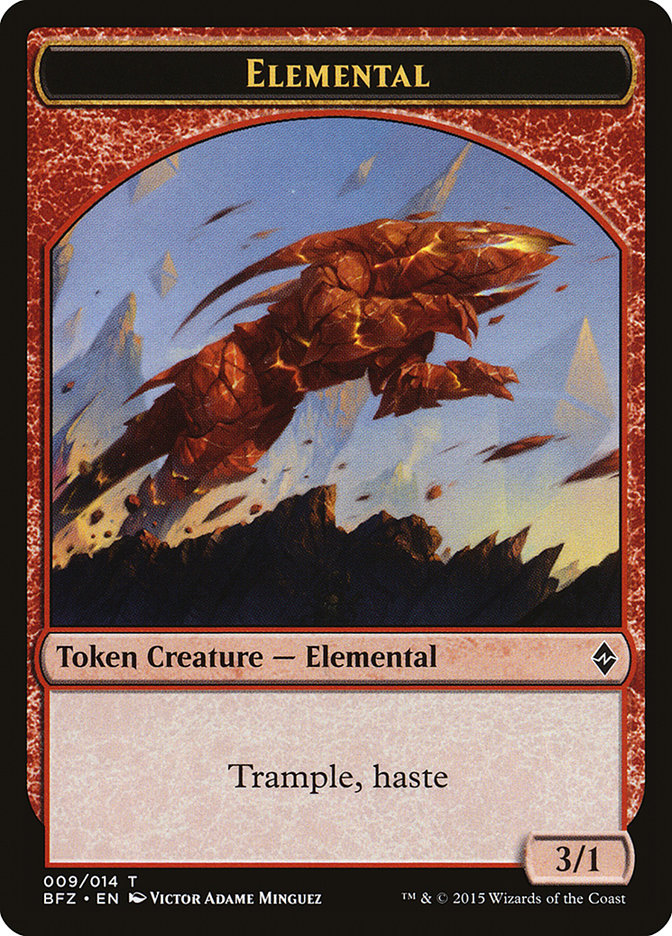 Elemental Token (009/014) [Battle for Zendikar Tokens] | Rock City Comics