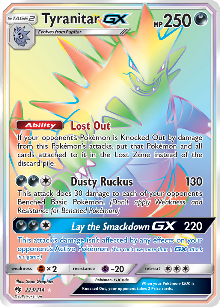 Tyranitar GX (223/214) [Sun & Moon: Lost Thunder] | Rock City Comics