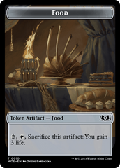 Nightmare // Food (0010) Double-Sided Token [Wilds of Eldraine Tokens] | Rock City Comics