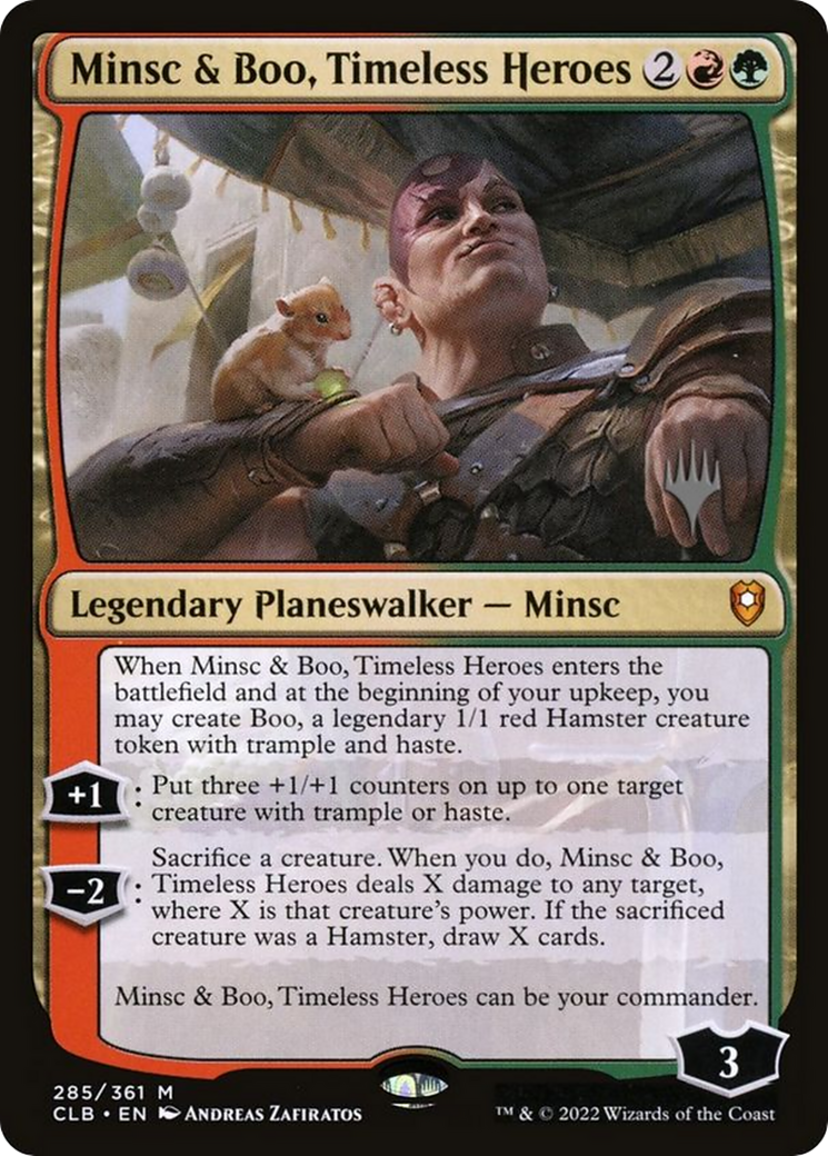 Minsc & Boo, Timeless Heroes (Promo Pack) [The Lost Caverns of Ixalan Promos] | Rock City Comics