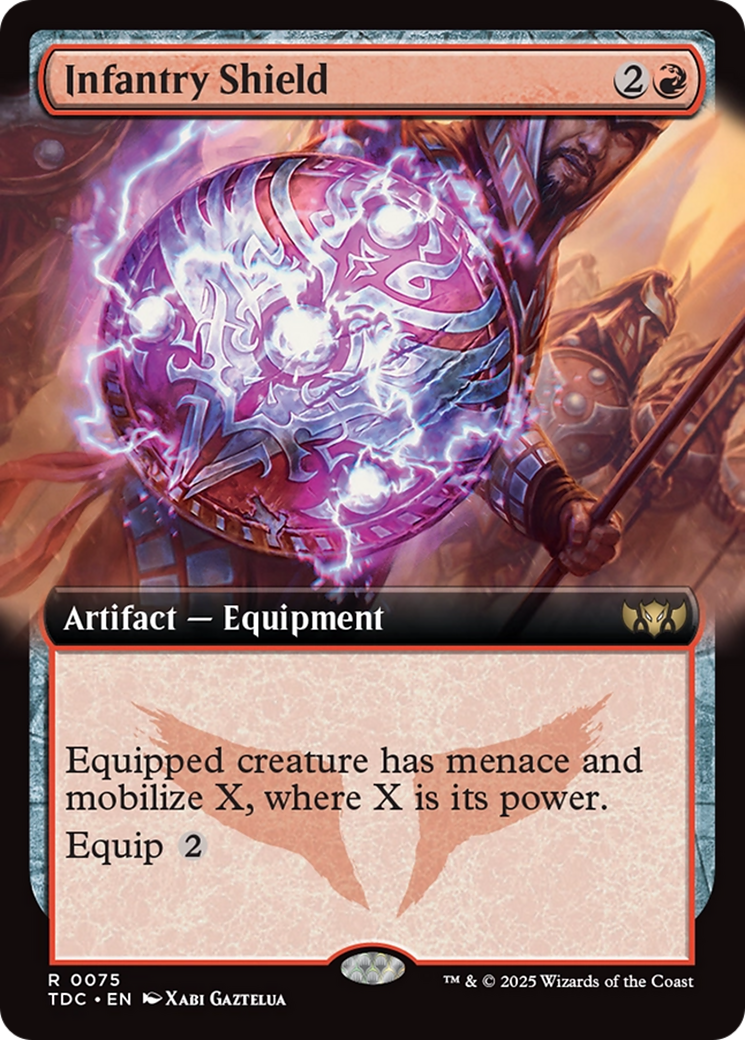 Infantry Shield (Extended Art) [Tarkir: Dragonstorm Commander] | Rock City Comics