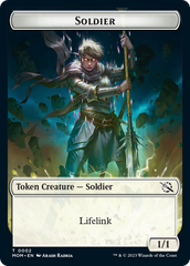 Soldier // Teferi Akosa of Zhalfir Emblem Double-Sided Token [March of the Machine Tokens] | Rock City Comics