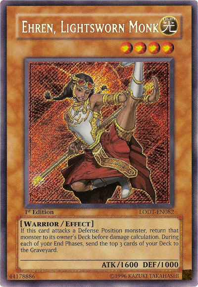 Ehren, Lightsworn Monk [LODT-EN082] Secret Rare | Rock City Comics