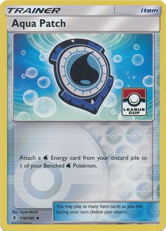 Aqua Patch (119/145) (League Promo) [Sun & Moon: Guardians Rising] | Rock City Comics