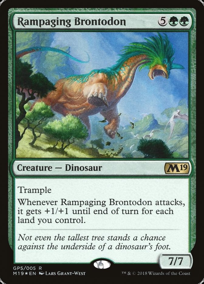 Rampaging Brontodon [Magic 2019 Gift Pack] | Rock City Comics