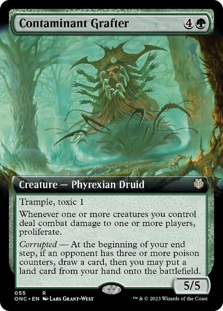 Contaminant Grafter (Extended Art) [Phyrexia: All Will Be One Commander] | Rock City Comics