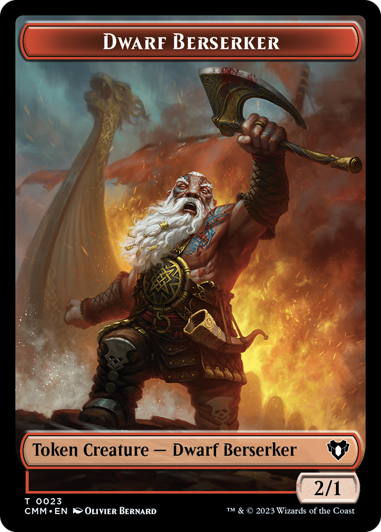 Dwarf Berserker Token [Commander Masters Tokens] | Rock City Comics