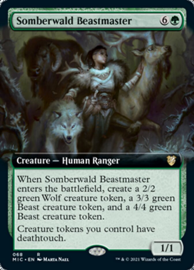 Somberwald Beastmaster (Extended Art) [Innistrad: Midnight Hunt Commander] | Rock City Comics