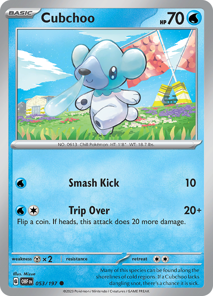 Cubchoo (053/197) [Scarlet & Violet: Obsidian Flames] | Rock City Comics