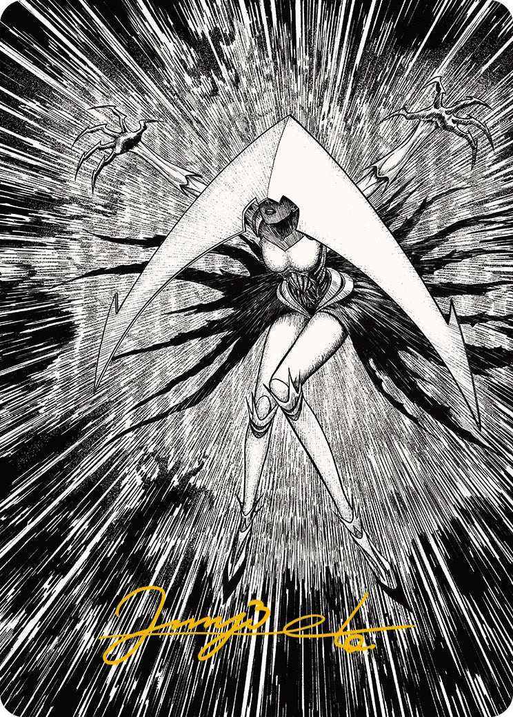 Elesh Norn, Mother of Machines 2 Art Card (Gold-Stamped Signature) [Phyrexia: All Will Be One Art Series] | Rock City Comics