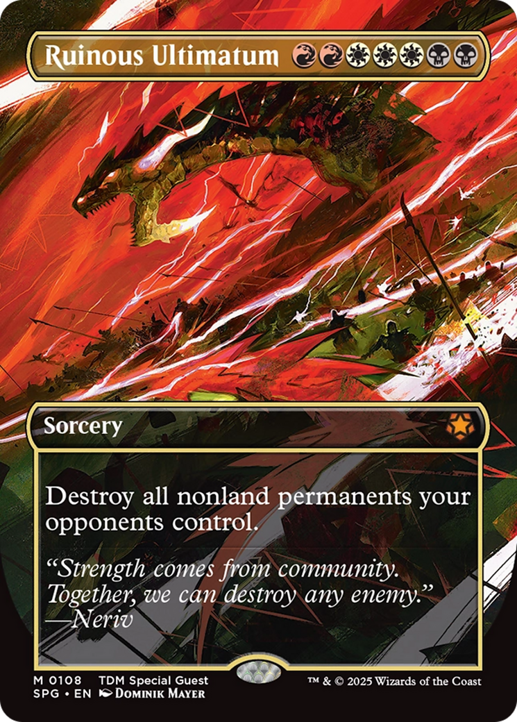 Ruinous Ultimatum (Borderless) [Tarkir: Dragonstorm Special Guests] | Rock City Comics