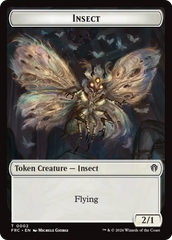 Insect // Rogue Double-Sided Token [Reality Fracture Commander Tokens] | Rock City Comics
