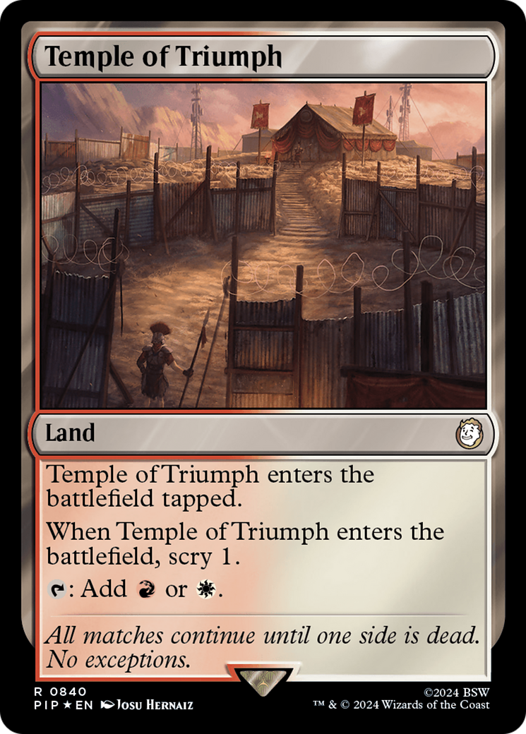 Temple of Triumph (Surge Foil) [Fallout] | Rock City Comics