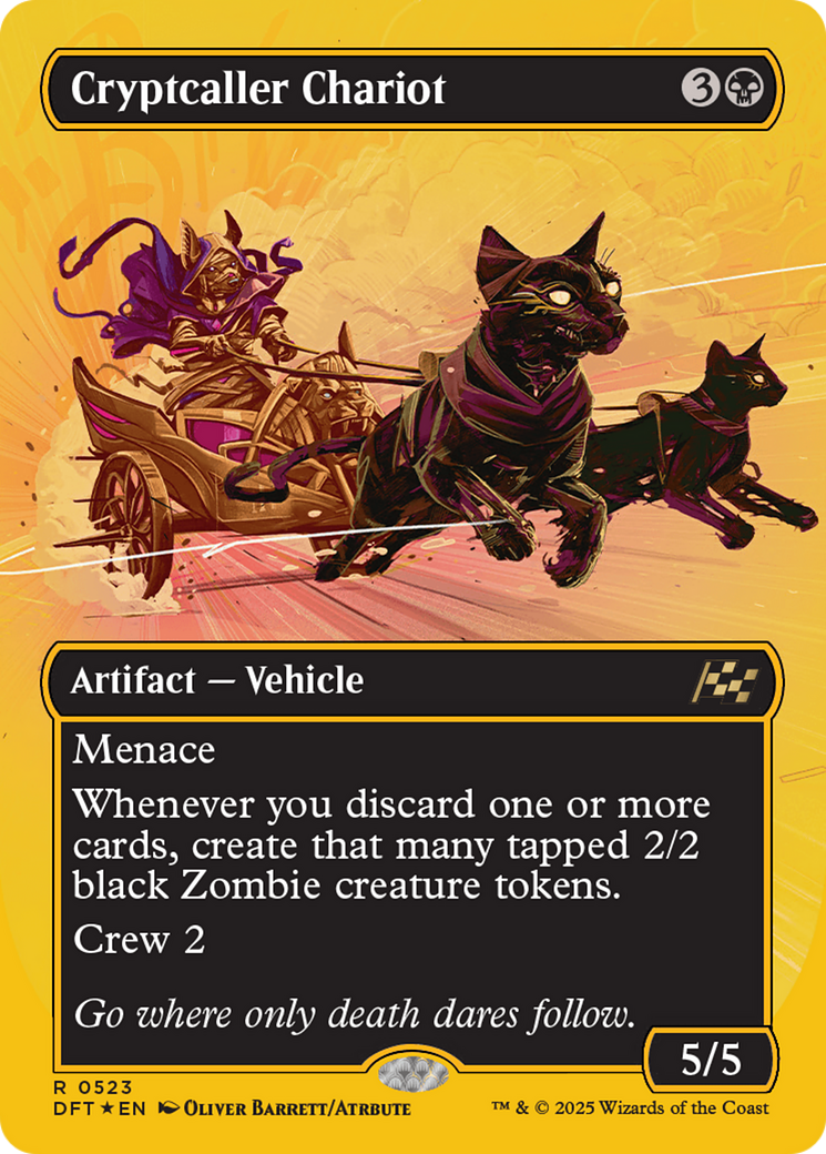 Cryptcaller Chariot (Borderless) (First-Place Foil) [Aetherdrift] | Rock City Comics