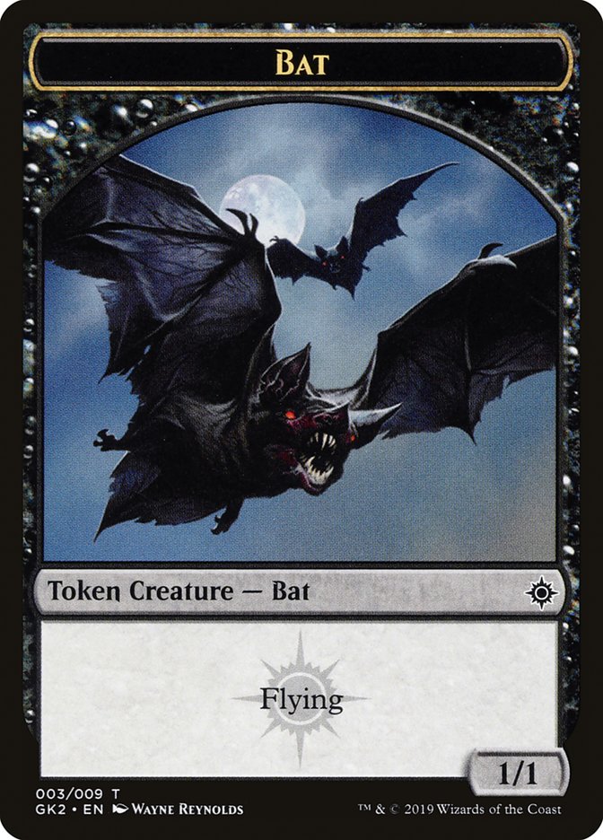 Bat // Spirit (010) Double-Sided Token [Ravnica Allegiance Guild Kit Tokens] | Rock City Comics
