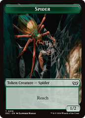 Insect (0012) // Spider Double-Sided Token [Duskmourn: House of Horror Commander Tokens] | Rock City Comics