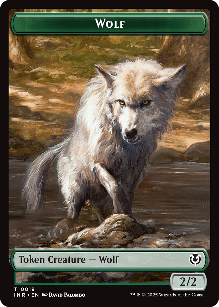 Wolf (0009) // Wolf (0018) Double-Sided Token [Innistrad Remastered Tokens] | Rock City Comics