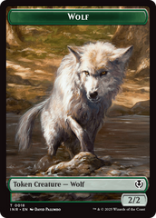 Wolf (0009) // Wolf (0018) Double-Sided Token [Innistrad Remastered Tokens] | Rock City Comics