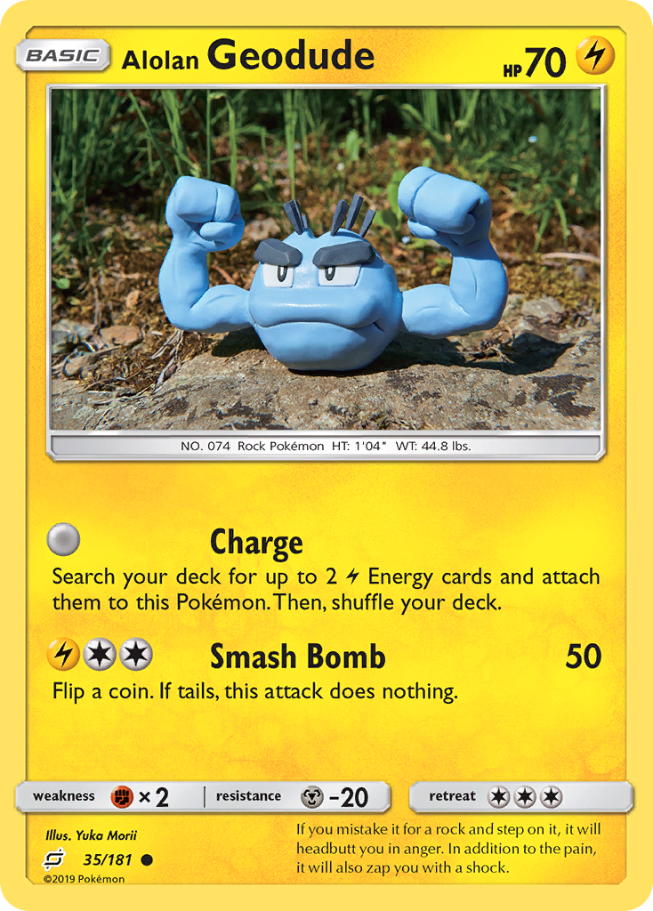 Alolan Geodude (35/181) [Sun & Moon: Team Up] | Rock City Comics