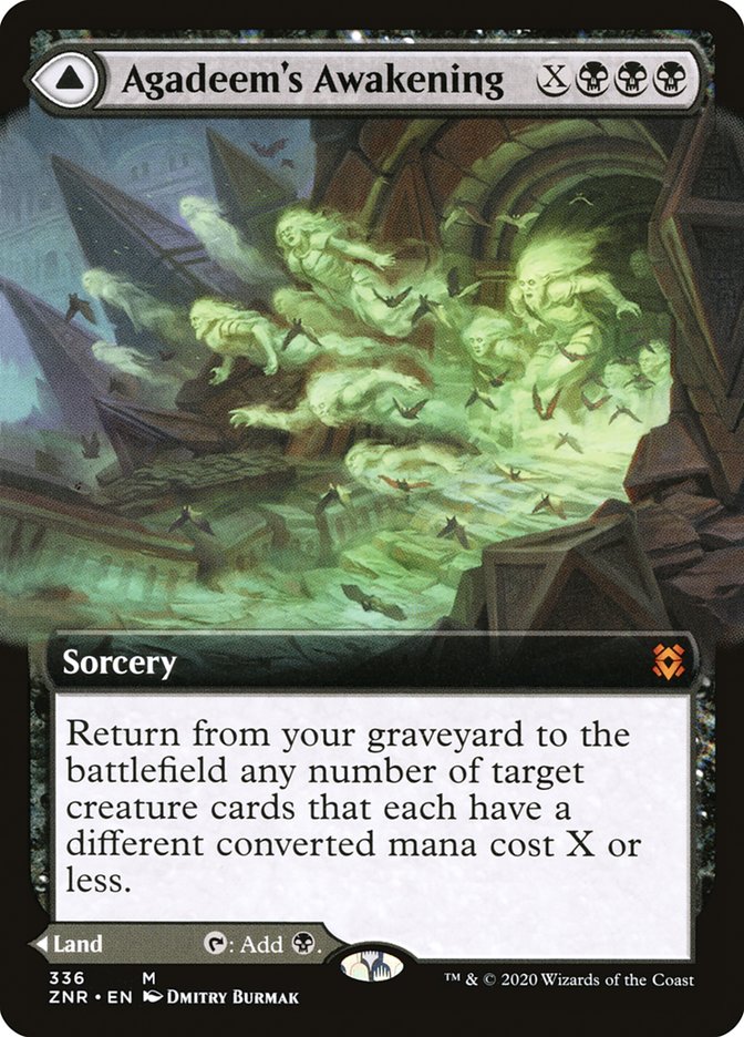 Agadeem's Awakening // Agadeem, the Undercrypt (Extended Art) [Zendikar Rising] | Rock City Comics