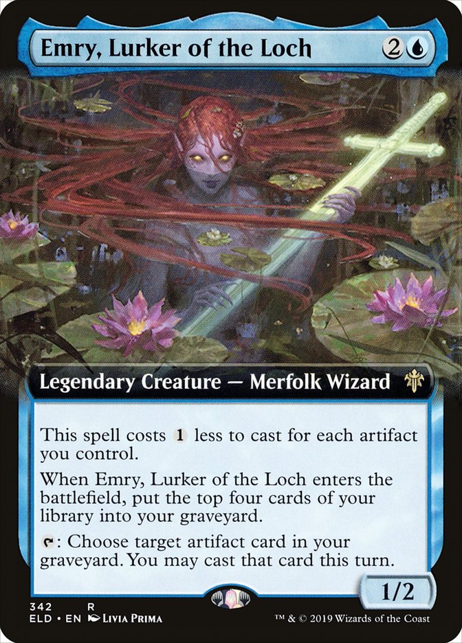 Emry, Lurker of the Loch (Extended Art) [Throne of Eldraine] | Rock City Comics